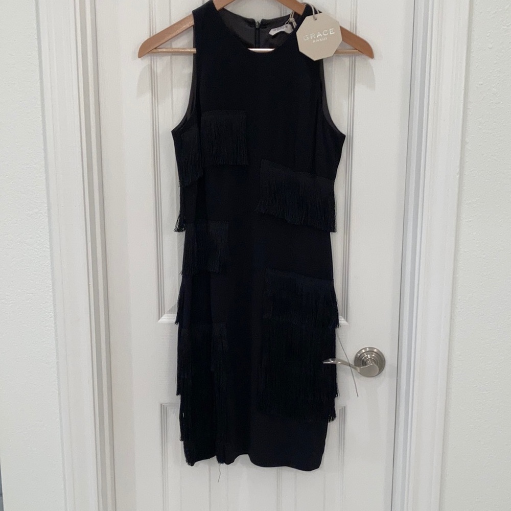 Grace MMXXIII Chadwick fringed dress, size US 2 UK6